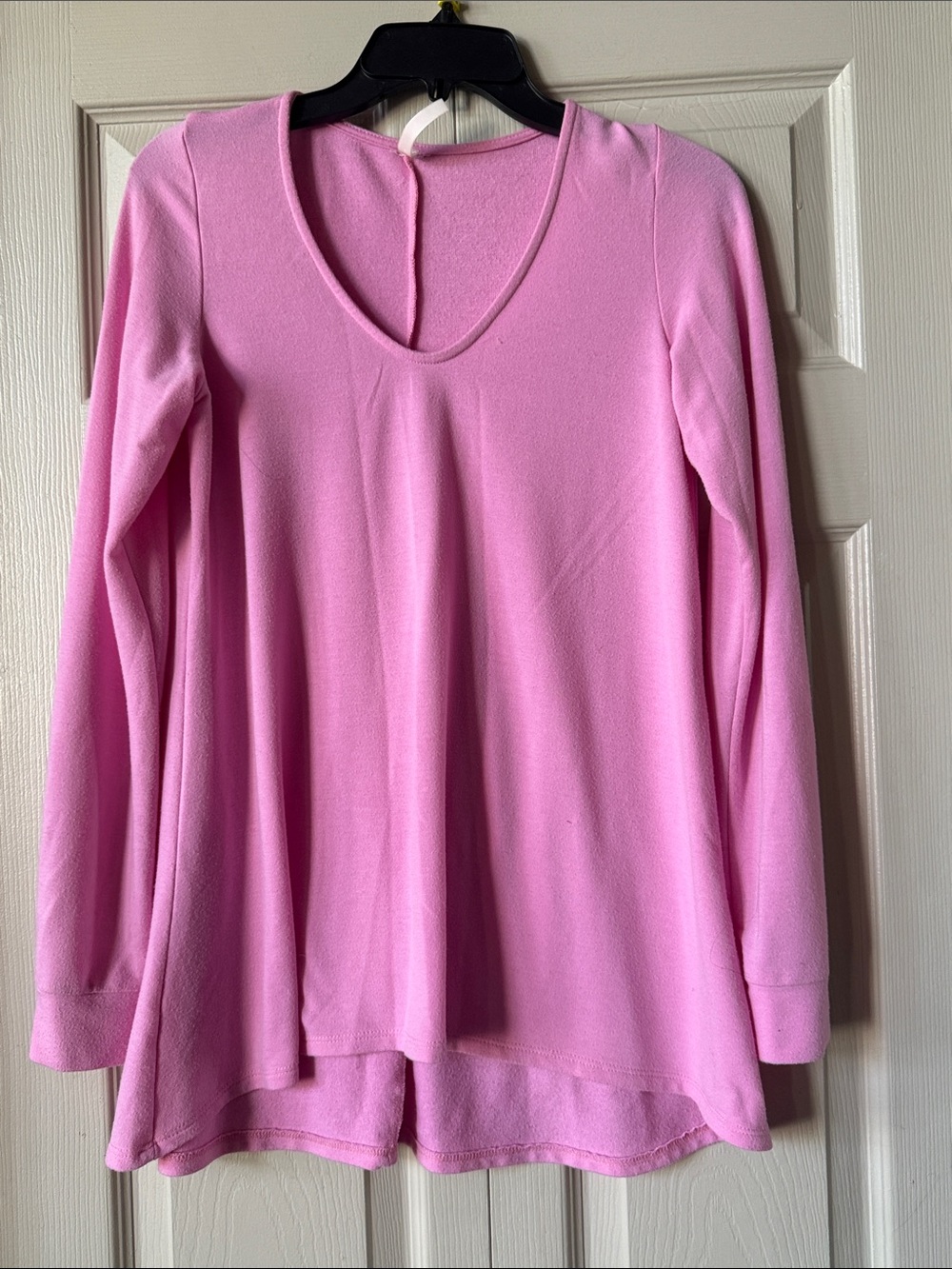Heartbreaker Light Pink V-Neck Pajama Long Sleeve Tunic!